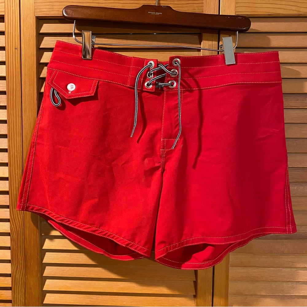 Birdwell Beach Britches Red Board Shorts- Women’s Sz 8